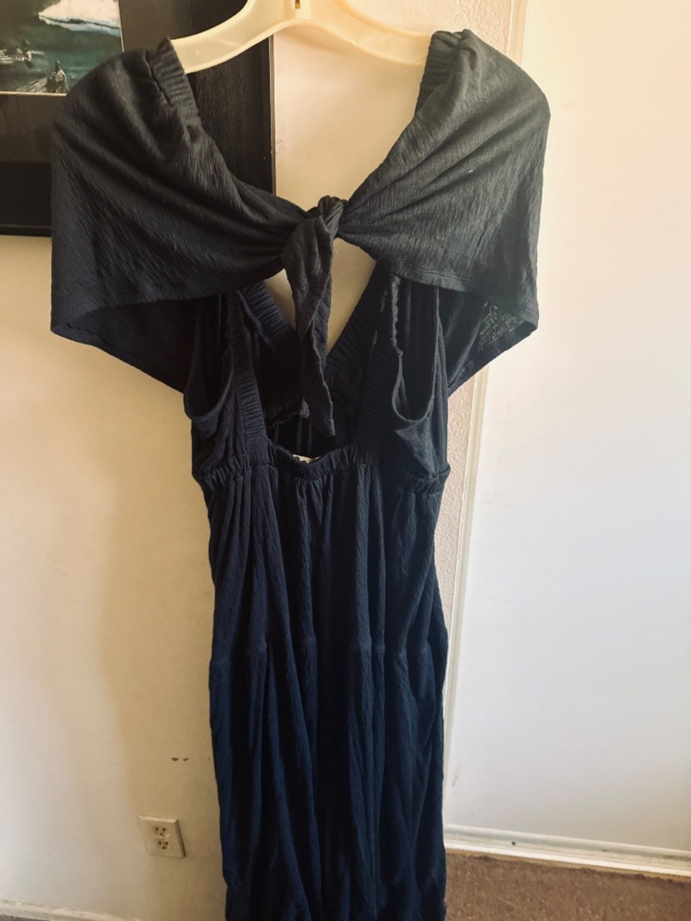 Free People Black Bohemian Style Maxi Dress - Picture 6 of 8